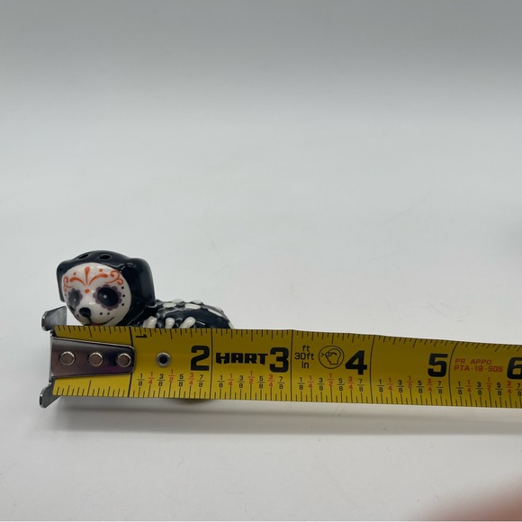 New Day of the Dead Dog Skeleton Sugar Skull Halloween Salt & Pepper Shakers - Picture 9 of 11